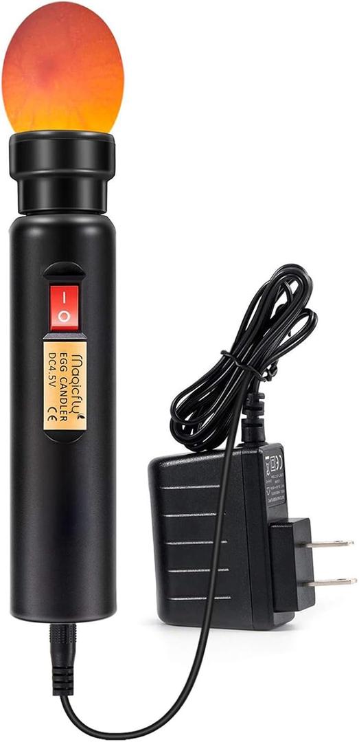 Magicfly Bright Cool LED Light Egg Candler Tester, Powered Only by Power Supply