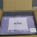 NUSHE Reinforced Stitch Luxury Cooling Weighted Blanket with 100% 300TC Viscose, Derived from Bamboo – Queen Size Premium 7 Layer Cooling Weighted Blankets, Purple