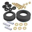 iFealClear Universal Toilet Tank to Bowl Gaskets with 3 Pack Hardware Replacements, Toilet Replacement Kit Inside Tank Fits Most 2-Inch/2.5-Inch Flush Valve Opening Toilet Tanks, 2 Pack