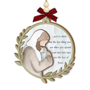 Miscarriage Christmas Ornament 2025 – Angel Baby Remembrance Gift for Mothers, Parents, Sympathy Memorial Ornament for Loss of Child or Infant – Be with Jesus Wooden Condolence Ornament Hanging Decor