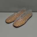 VOMIYALL Mesh Jelly Ballet Flats for Women with Closed Toe Comfortable Clear Adult Jelly Shoes Women Casual Flats Sandals Womens Clear, Size 8/39