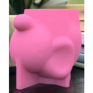 Elephant Flowerpots Resin Molds, Elephant Animal Silicone Vase Molds Pink