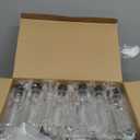 50 Piece 3.4 oz Travel Bottles with Flip Cap Plastic Empty Bottles Refillable Flip Cover Dispensing Squeeze containers with 2 Funnels Portable Refillable Containers for Travel Liquid(Clear, Black)