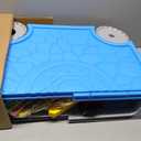 Excavator Sandbox with Lid, 2 Diggers, Dump Truck & Sand Toys, Sandbox without Umbrella
