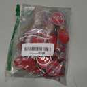 Tandefio 1-100 Numbered Key Tags Round ID Aluminum Alloy Metal Number Tags Marking Hang Luggage Labels with Rings for Dormitory Key Chain Box Cabinet Lockers(Red)