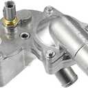 X AUTOHAUX Upgraded Aluminum Alloy Thermostat Housing Assembly with Sensor for Ford for Mustang 4.0L 2005 2006 2007 2008 2009 2010 Replaces 5R3Z8592BA