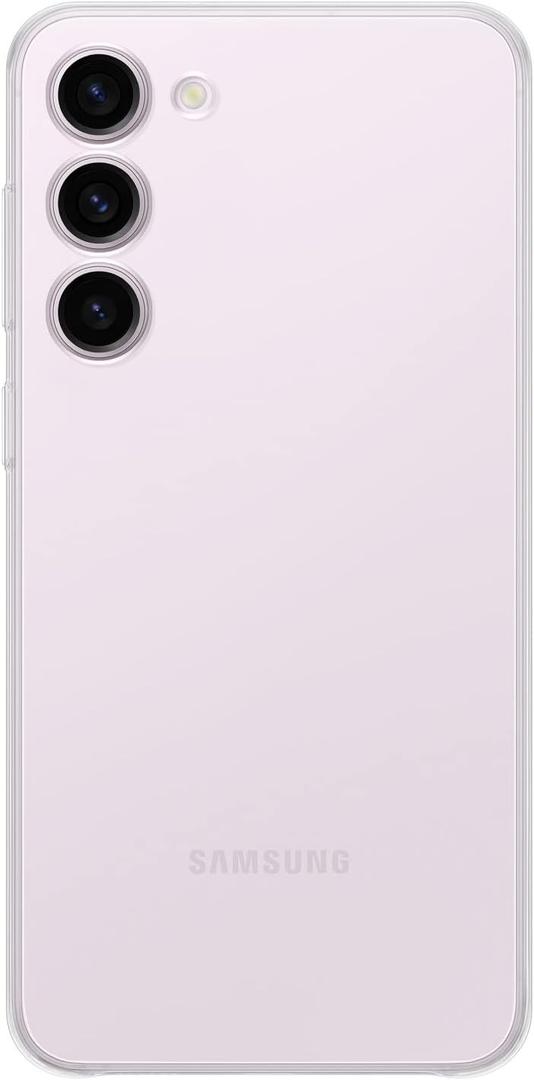 SAMSUNG Galaxy S23 Clear Slim Phone Case, Protective Cover w/Glossy, Thin Design, Protects from Drops and Scratches, Premium, Durable Material, US Version, EF-QS911CTEGUS, Transparent
