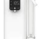 Brio SIMPL Countertop Water Dispenser, 3 Stage Water Filter & Adjustable Instant Hot Water | Easy Access Refillable 2.5L Tank | Tall 8.5" Dispense Height, LED Touch Controls, White