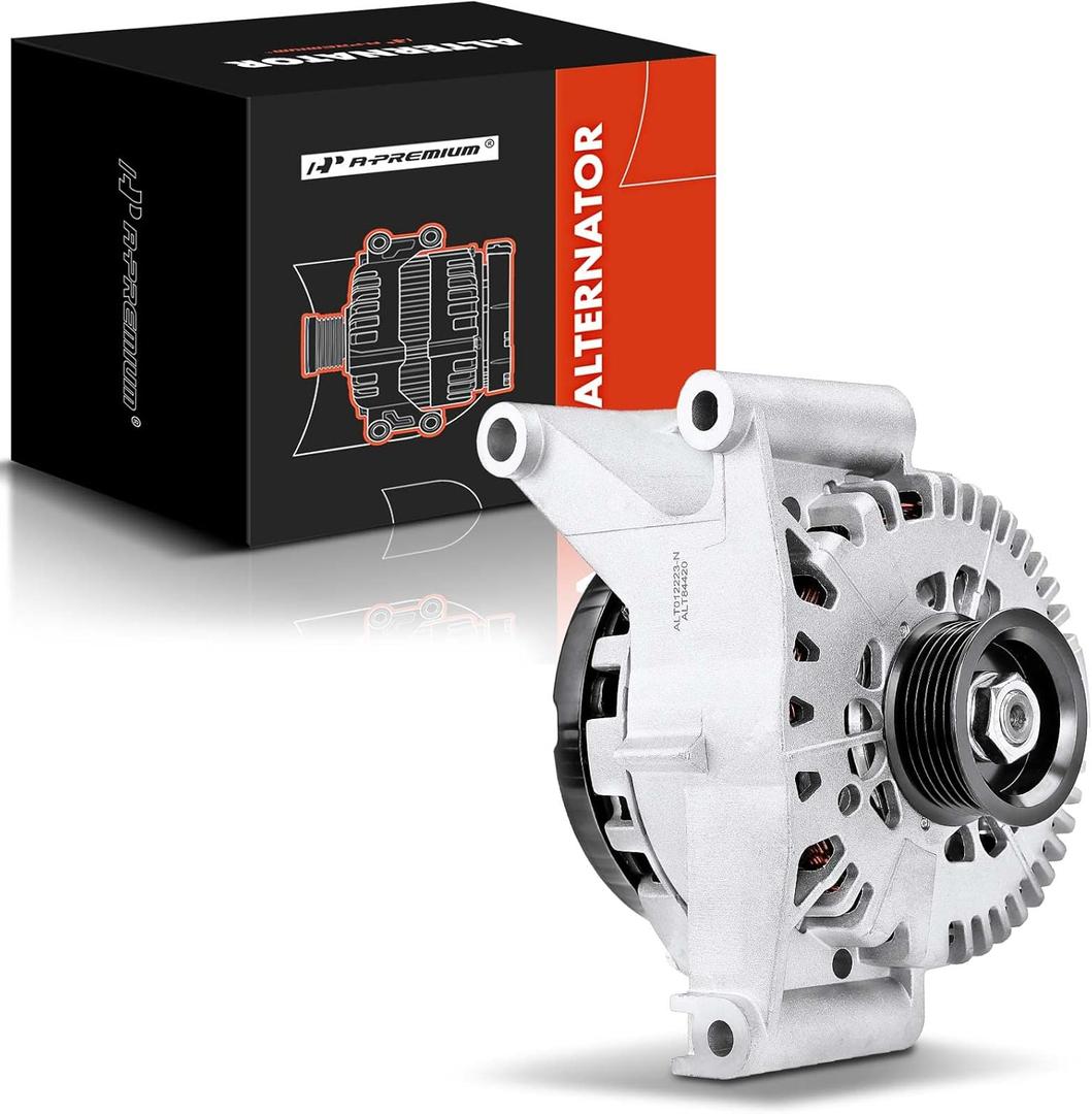 A-Premium Alternator Compatible with Ford Five Hundred, Freestyle & Mercury Montego 2005-2007, 3.0L, 130A 12V CW 6-Groove Pulley, Replace# 5F9T-10300-AC, 5F9Z-10346-AA, 6F9T-10300-AA, 6F9T-10300-AC
