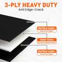 6 Pack Black Foam Board for Art Craft, 23.5 x 35.5 x 3/16" Thick