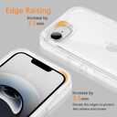 Compatible with iPhone 16e Case with HD Screen Protector, Heavy Duty Shockproof [3 in 1] Clear Phone Cases for iPhone 16e 6.1" (Clear)