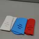 6 Pcs Paint Brush Cover Silicone Multiple Sizes Paint Brush Case Sleeves Protects Bristles Keeps Shape for 2inch 2.5inch and 3inch for Storage and Organizer Blue White Red