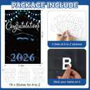 4 x Graduation Flags Personalized 2026, Graduation Garden Flag Double Sided Class Of 2026, Congrats Grad Garden Flags For Outside Yard Decoration, Size 17.7in*11.8in