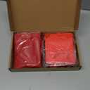 Tenare 12 Pcs Small Gift Bags Mini Paper Bag with Handle Tissue Happy Easter Spring Mother Father's Day Party Favor, 4 x 2.75 x 4.5 Inch(4 x 2.75 x 4.5 Inch, Red)