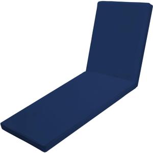 Outdoor Chaise Lounge Cushions for Patio, 71"x22"x3" Lounge Chair Cushions, Waterproof Replacement Seat Cushions for Outdoor Furniture (Blue, 1 Pcs)