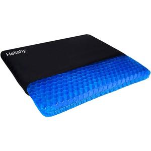 Gel Seat Cushion, Double Thick Egg Gel Cushion for Pressure Pain Relief, Breathable Wheelchair Cushion Chair Pads for Car Seat Office Chair (16x14x1.65inch) (16*14*1.65inch, 1-blue)