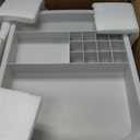 Rolling Cart with 4 Drawers, Clear Plastic Drawer Organizers, Vanity Cart