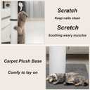 Cat Scratching Post 34 Inches Heavy Duty and Thicker Cat Scratching Post Cotton Rope with Hanging Ball and Mice Scratching Post for Indoor Cats and Adult(Grey)