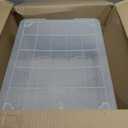 IRIS USA 46 Quart WEATHERPRO Plastic Storage Box with Durable Lid and Seal and Secure Latching Buckles, Clear with Black Buckles, 1 Pack