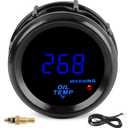 2inch 52mm Oil Temp Temperature Gauge Meter Kit 104-302 DC12V for Boat Marine Car Truck Vehicle Automotive