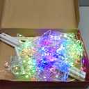 Ollny Christmas Lights Tree 340LED with Topper Star, IP67 Waterproof Remote Control Waterfall Lights with Pole, 16 Modes 3 Timers Dimmable Light Decorations for Outdoor Yard Garden Lawn(Cool White)