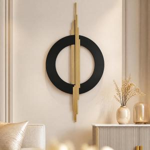 KELVRIXA Modern Metal Wall Art Decor for Living Room, 39 x 19 Inches