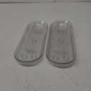 5 Pack Plastic Plant Saucer, Clear Drip Trays for Indoors & Outdoor Plants, Oval Durable Saucer for Flower Pot (14'' x 4.6'')