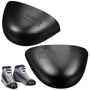 PACKOVE Steel Toe Protectors for Boots Safety Toe Caps Inserts Front Shoe Covers Metatarsal and Protection for Work and Welding Shoes 3.94X2.17X1.97 Inches