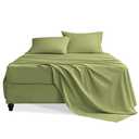Swiftify Queen Sheet Set, 4 Pieces Hotel Luxury Soft Microfiber Queen Bed Sheets Set, Up to 16" Deep Pockets, Oeko-Tex Sheets with Elastic, Breathable, Wrinkle Free (Green, Queen)