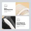 NORTIV 8 Women's Winter Boots Ankle Waterproof Lightweight Snow Sneaker Boots (Black)