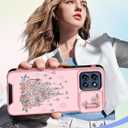 Buleens for Moto G Stylus 2025 Case - Cute Designed with Ring Stand & Camera Cover Women Girls Aesthetic Kawaii Girly Flower Castle Phone Cover for Moto G Stylus 5G 2025 Case Compatible with Magsafe