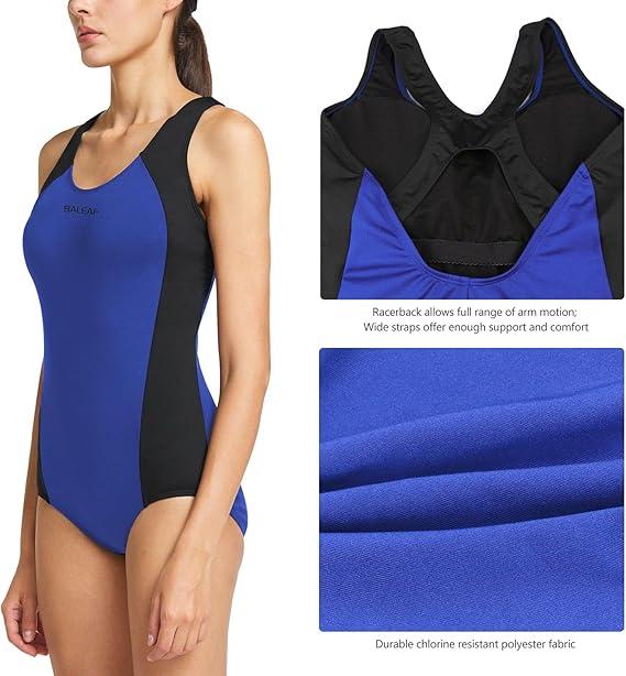 baleaf Women's Racerback Athletic One Piece Modest Bathing Suit, Size Small baleaf Women's Racerback Athletic One Piece Modest Bathing Suit, Size Small