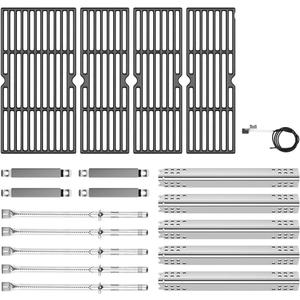 SafBbcue 463274419 Grill Parts Kit Replacement for Charbroil 463243518 463243519 463275717 463275517 Heat Plates G470-0004-W1 Cooking Grates G470-0003-W1 G470-0002-W1 G321-0005-W1 Burner G470-5200-W1