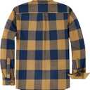 Dubinik 6 oz Flannel Shirt for Men Long Sleeve Casual Button Down Brushed 100% Cotton Shirt (M)