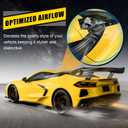 Rear Roof Quarter Intake Port Decoration Trims,Rear Hatch D-Pillar Air Intake Vents Ports Exterior Accessories Compatible With for Chevy Corvette C8 Stingray Z51 Z06 E-Ray Coupe 2020-2026
