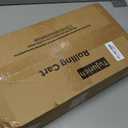 Rolling Utility Cart, 4Tier Slim Narrow Storage Cart with Wheels for Kitchen, Laundry Room Organization, Metal Bathroom Organizer with Wood Top, Natural Wood Color, 17.3" x 7.9" x 32.6"