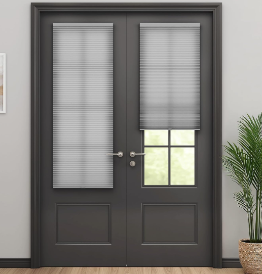 LazBlinds No Drill Cordless Cellular Shades for Doors, 25" W x 70" H, Grey
Light Filtering Fabric, With Thermal Insulation & Noise Reduction, for Sliding Doors Front Door Patio, 1 Pack