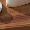 Acacia Wood Serving Tray with Handles, 17x13 Inch Ottoman Tray for Coffee Table, Candle Display, Breakfast in Bed, Large Wooden Decorative Tray with Non-Slip Pads, for Kitchen, Dining, Home Decor