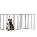 PETMAKER 4-Step Foldable Dog & Cat Stairs for Beds, Couches, Cars Portable Indoor Outdoor Pet Steps for Small Dogs, Puppies, Kittens & Senior Pets, Lightweight Design, Carpeted Pads (Gray)