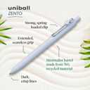 Uniball Zento Gel Ink Rollerball Pens, 12 Black Medium Point Smooth Writing Pens, Colored Japanese Pens, Zen Colors