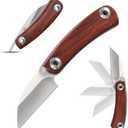 Eafengrow EF11 Folding Knife D2 Steel Blade Knife with Wood Handle Pocket Knives