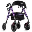 Foldable Rollator Walkers for Seniors with Seat,4 Wheel Rolling Walker
300lb Sturdy Frame|Hand Anti-tip brakes|Adjustable height|8" All-Terrain Wheels|padded seat|7.5" backrest|Tool-Free Assembly