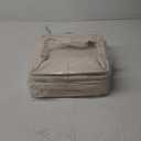 Storage Bins, 4 Pack Of 13x13x13 Decorative Storage Cube Bins Suit Office, Home, Shelves And Closet, Cube Storage Bin with Leather handle(6 Pack - 13" Beige)