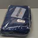 ANRODUO Navy Blue Velvet Curtains 108 Inches Long Blackout Thermal Insulated Soundproof Curtain Privacy Room Darkening Curtains Pinch Pleat Window Drapes for Bedroom Living Room Set of 2