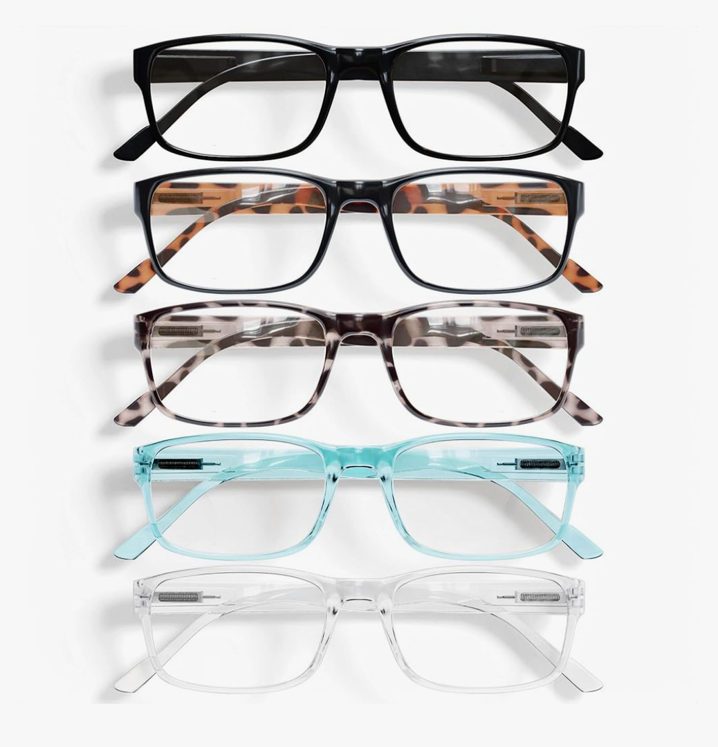 Gaoye Professional Reading Glasses for All Day - Computer Readers with Blue Light Protection - Value Pack +1.5