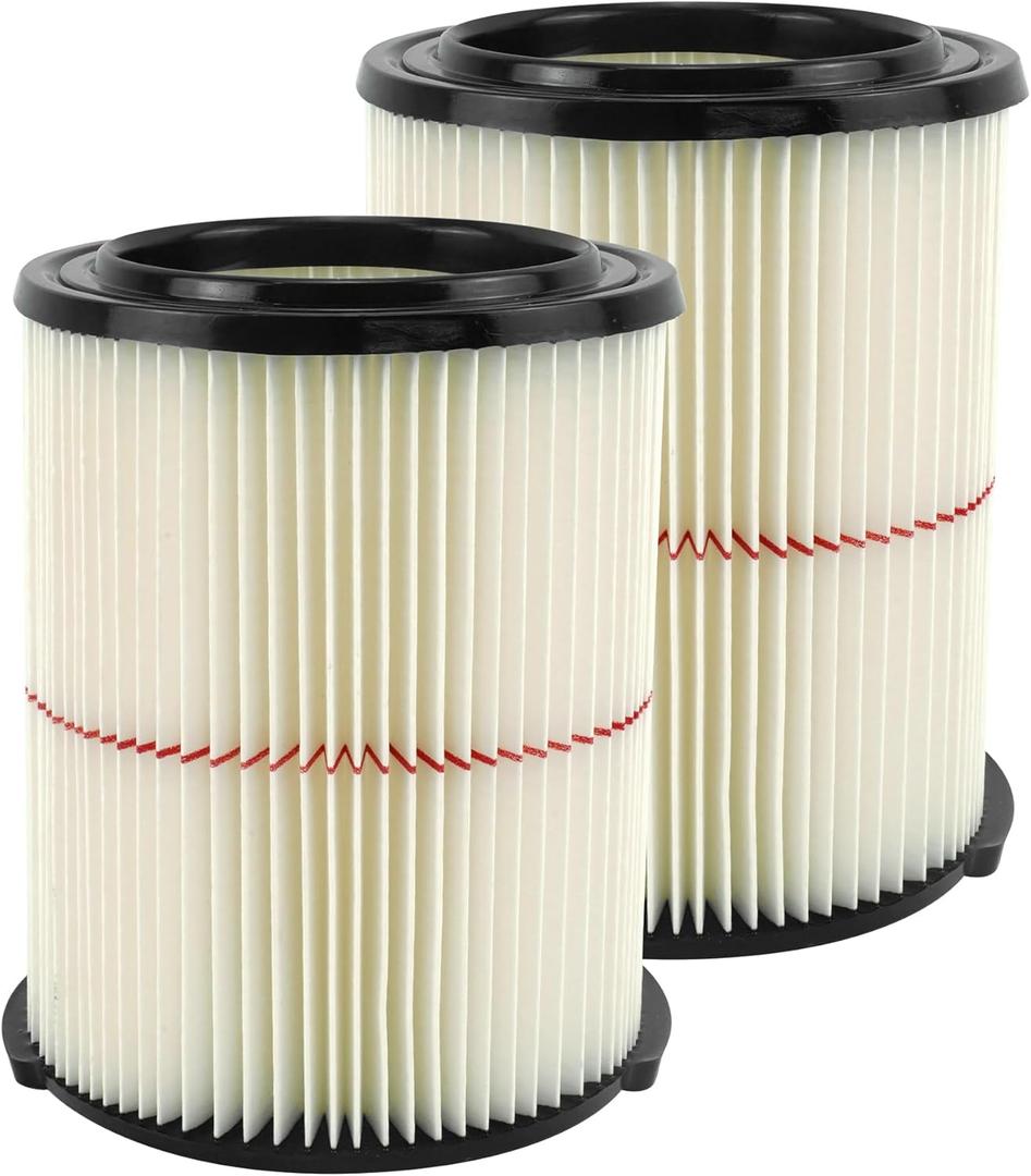 ATXKXE Replacement Filter Fit for Craftsman CMXZVBE38754 fit 5-20 Gallon shop vacuum (2 Pack)