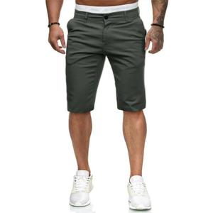 ALLABREVE Mens Chinos Flat Front Golf Short Work Dress Short Summer Beach Shorts Pants (30, Army Green)