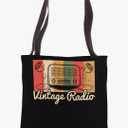 Vintage Radio Retro Fans Tote Bag