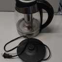 Chefman Electric Kettle with Temperature Control, 5 Presets LED Indicator Lights, Removable Tea Infuser, Glass Tea Kettle & Hot Water Boiler, 360 Swivel Base, BPA Free, Stainless Steel, 1.8 Liters