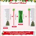 50 Sets Christmas Pencils Bulk Include Christmas Candy Cane Pencil with Xmas Tree Eraser Toppers The Legend of and The Xmas Tree Cards for Holiday Party Favor